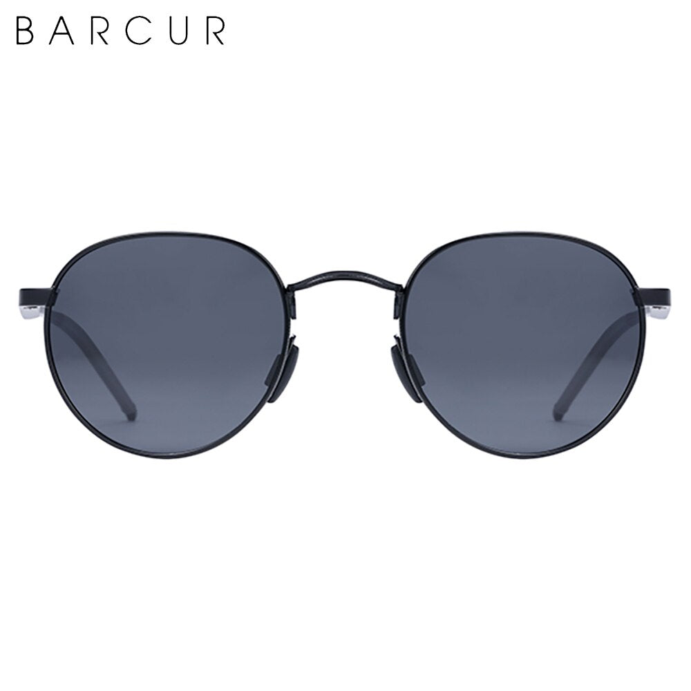 BARCUR Brand Design Retro Sunglasses Women Metal Frame Man Eyewear Polarized Sun Glasses UV400 Protection - KiwisLove