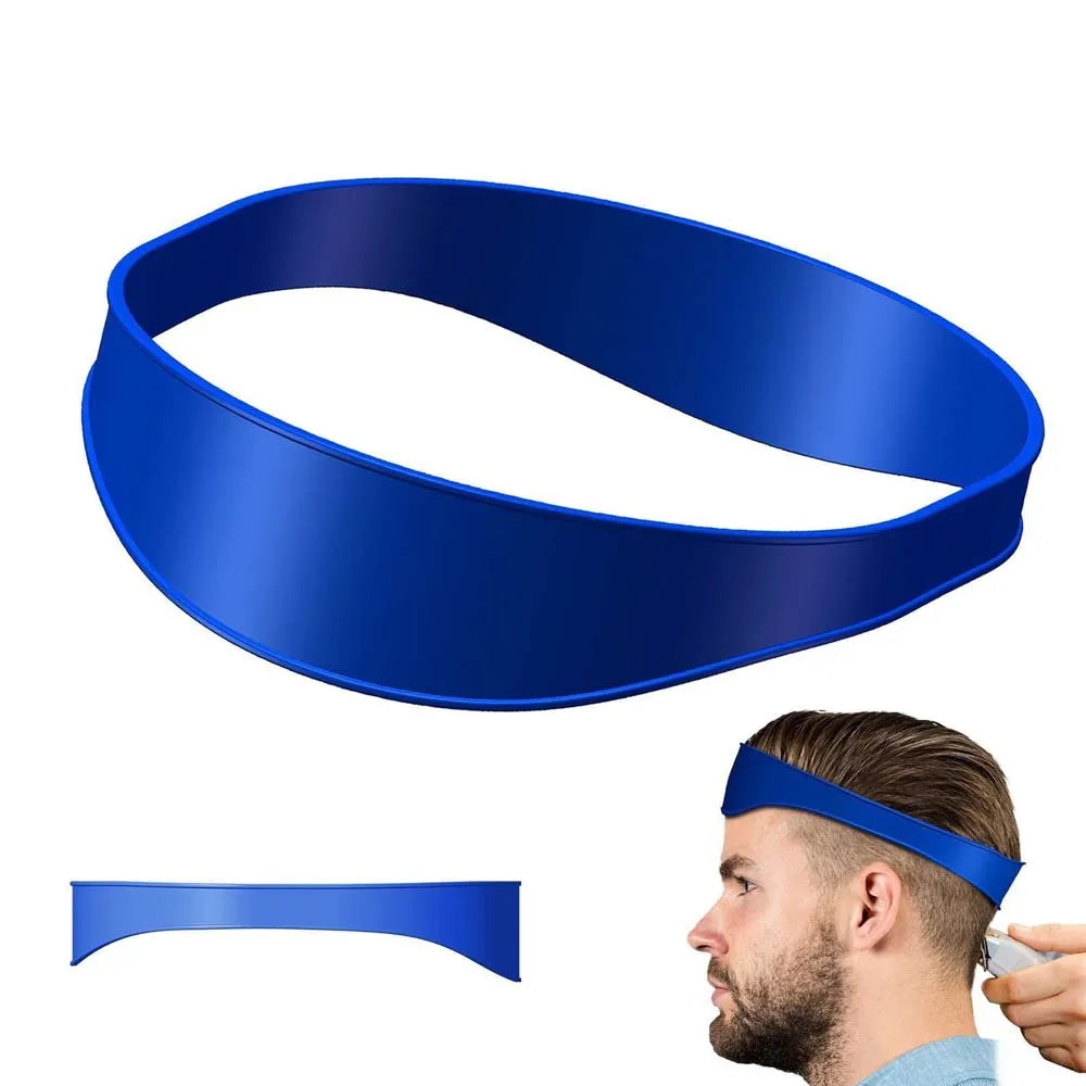 DIY Home Haircuts Curved Headband Silicone Neckline Shaving Template and Hair Cutting Guide Hair Styling Tool - KiwisLove
