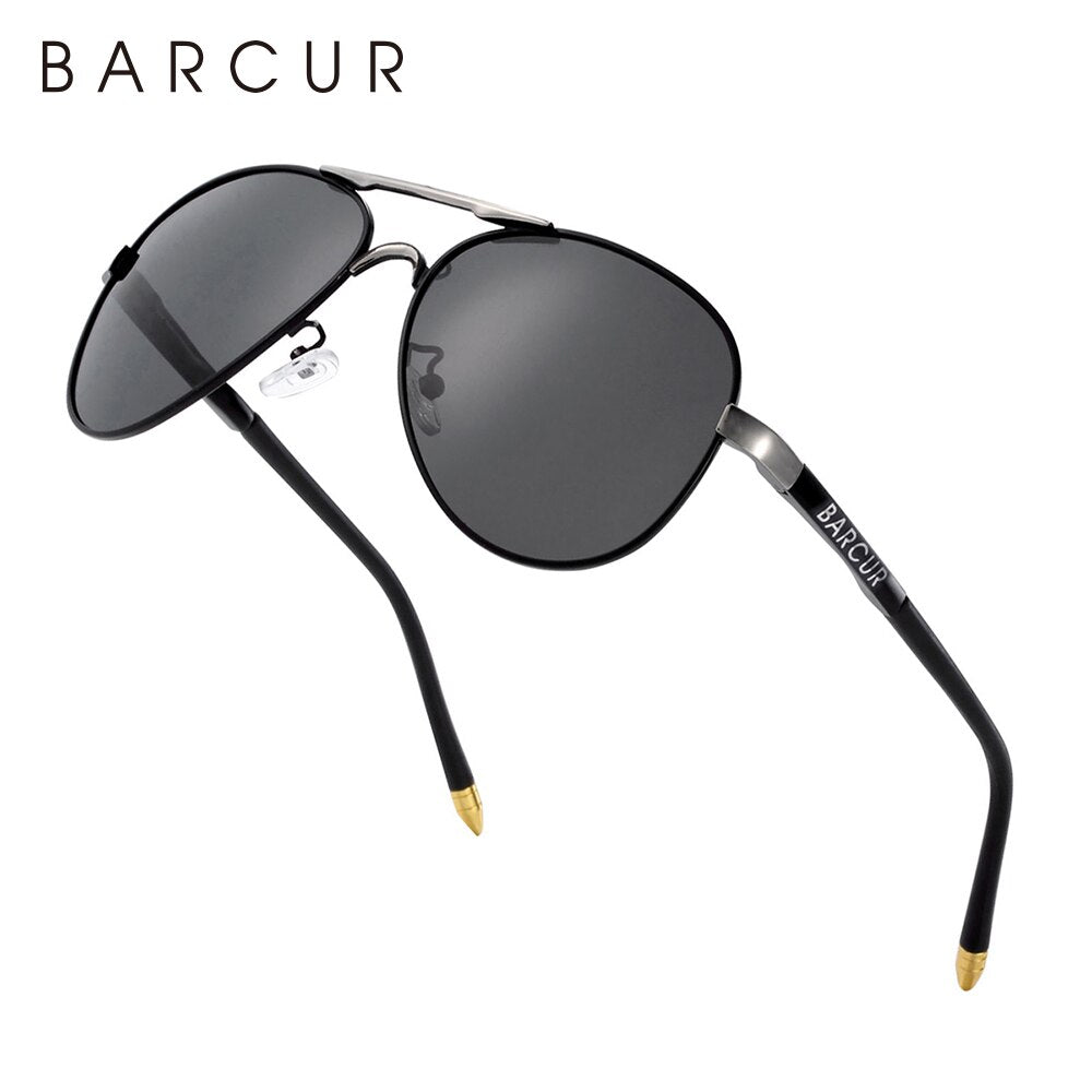 BARCUR Men's Sunglasses Driving UV400 Protection Male Sun Glasses Polarized Women Eyewear UV400 Gafas De Sol Shades - KiwisLove