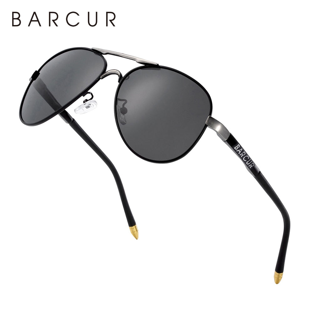 BARCUR Men's Sunglasses Driving UV400 Protection Male Sun Glasses Polarized Women Eyewear UV400 Gafas De Sol Shades - KiwisLove