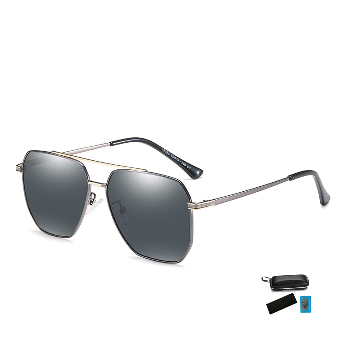 Polarized Sunglasses Mens/Women Driving Gradient Lens Sun Glasses Metal Frame Goggles UV400 Anti-Glare Eyewear For Male N19335 - KiwisLove