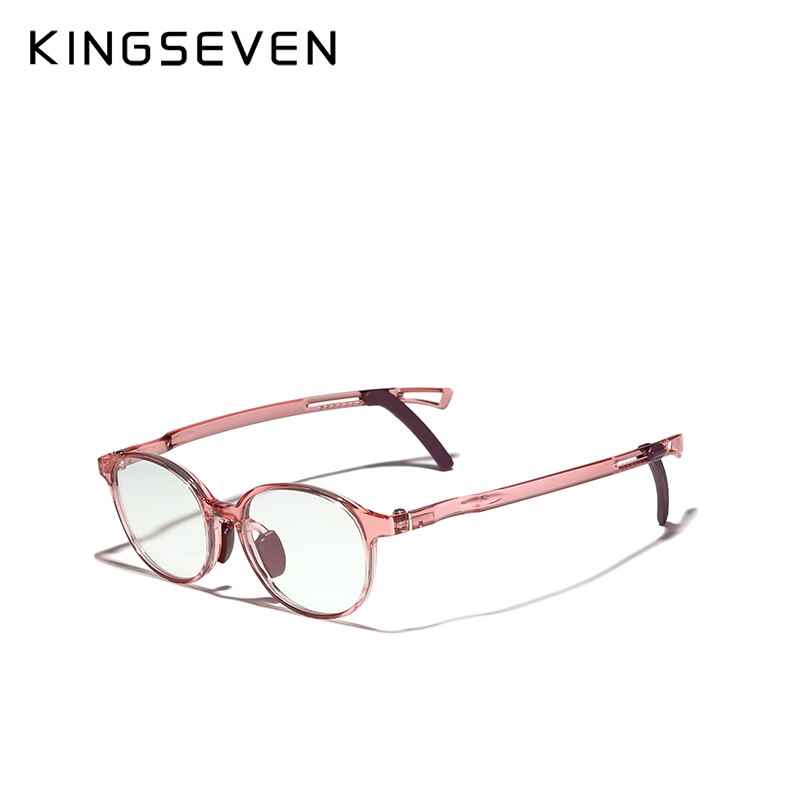 KINGSEVEN Adjustable Temple New Design Children Anti Blue Light Blocking Glasses Computer Gaming Kids Girls Eyeglasses - KiwisLove