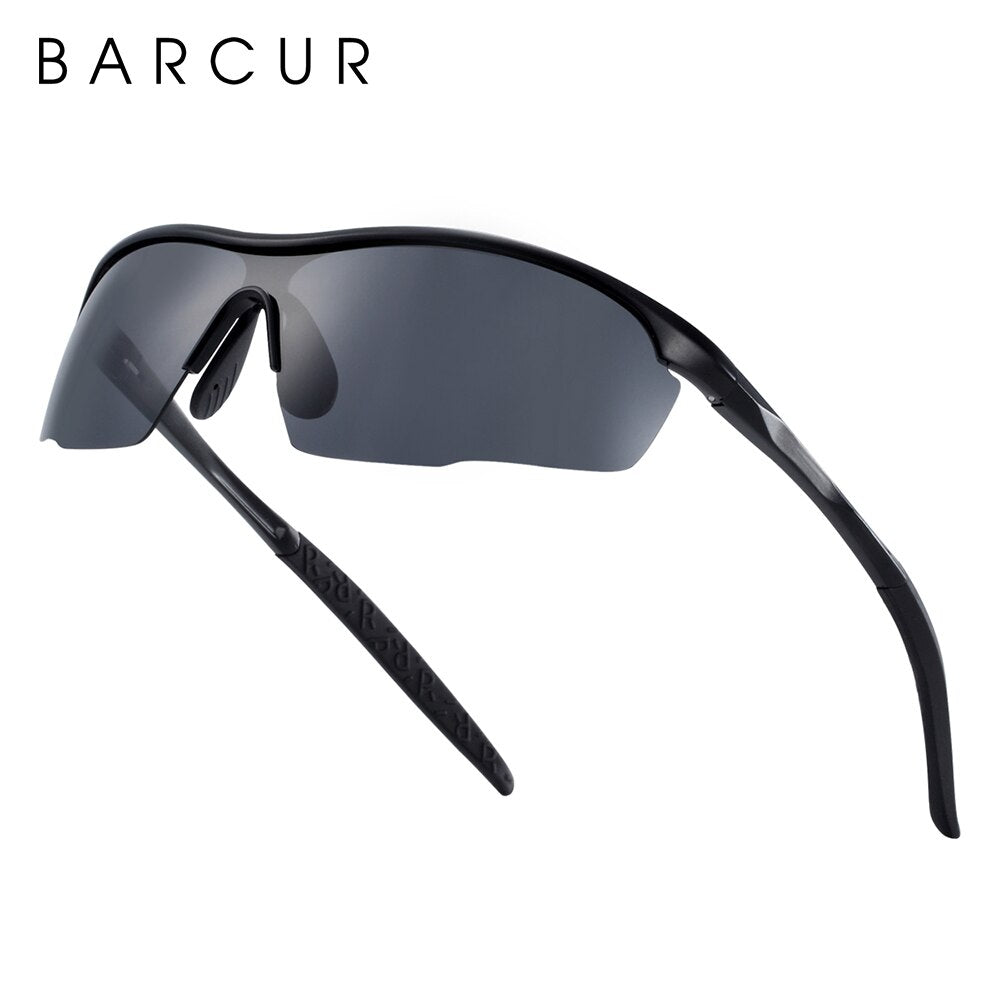 BARCUR Sports Aluminum Magnesium Mens Sunglasses Women Sun glasses Polarized Anti-Reflective shades oculos de sol feminino - KiwisLove