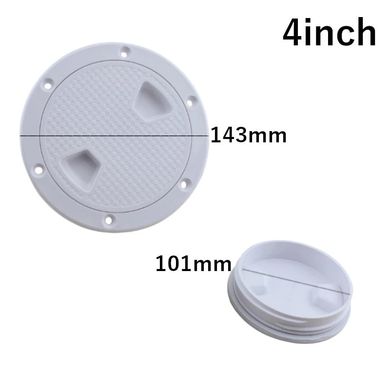 4inch/6inch/8inch ABS Round Deck Inspection Access Hatch Cover Non-Slip Deck Plate marine boat yacht accessories for camper rvs - KiwisLove