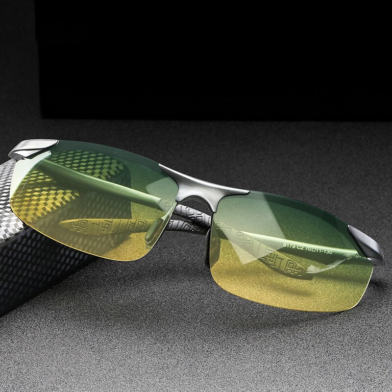 Sunglasses Aluminum Polarized UV400 Lens Day Night Driver Sun Glasses Male Sports Outdoor For Men Eyewear Accessories V8179 - KiwisLove