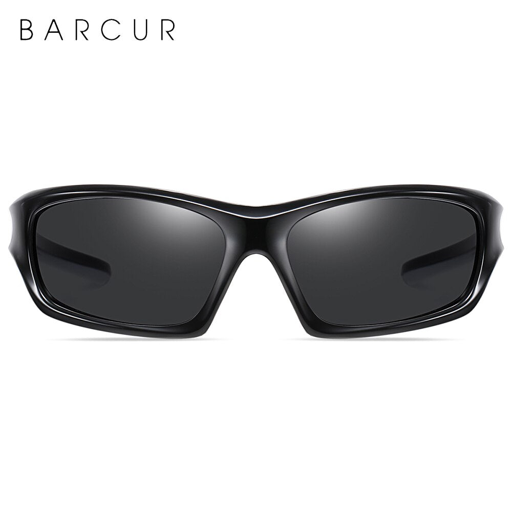 BARCUR TR90 Sport Trendy Sunglasses Men 2021 Polarized Sun Glasses Driving Fashion UV400 - KiwisLove