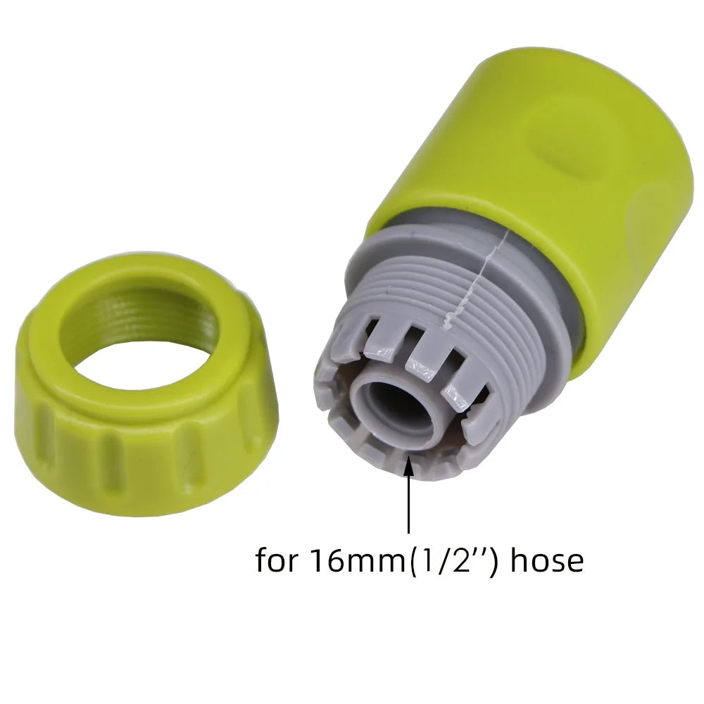 10PCS Garden 1/2 inch 16mm Connectors Gardening Tap Water Pipe Quick Connect Adapter Hose Extend Repair Fitting Watering Tool