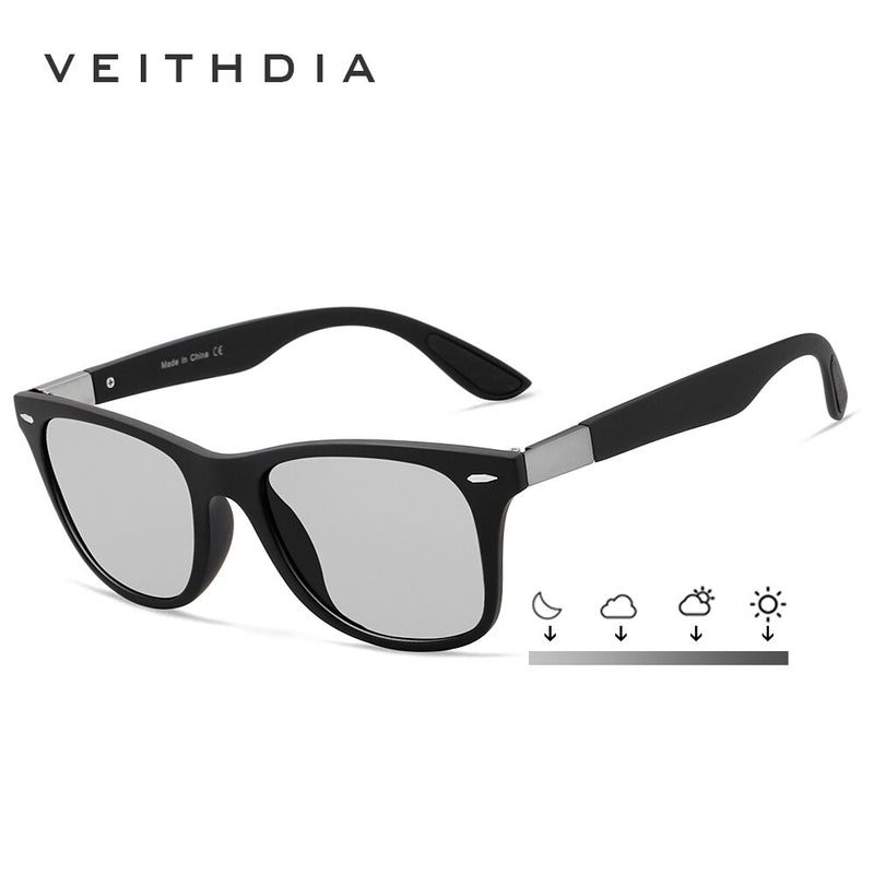 VEITHDIA Men Sunglasses Photochromic Gradient Fashion Outdoor Driving Polarized TR90 UV400 Lens Women Female Sun Glasses N7029 - KiwisLove