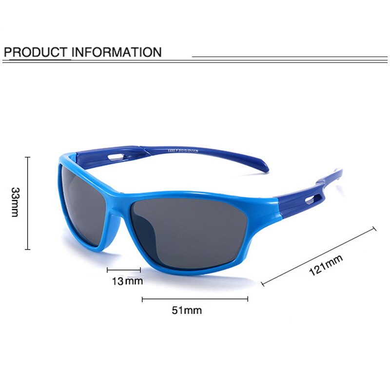 Sunglasses Kids Polarized Classic For Babies Children's Sports Sun Glasses UV400 Protection Boy Girl Cute Vintage Eyewear S8303 - KiwisLove