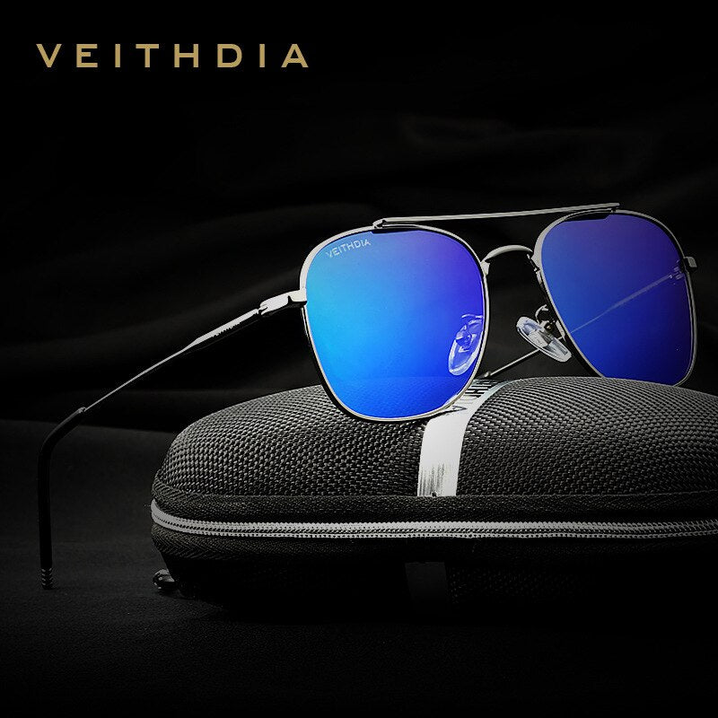VEITHDIA Women Sunglasses Men Unisex Classic Luxury Brand Alloy Polarized UV400 Fashion Vintage Eyewear Male Sun Glasses V3820 - KiwisLove