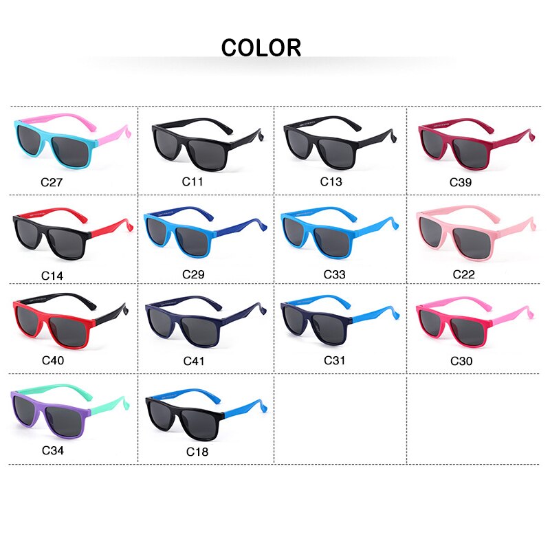 Children's Sun Glasses Polarized Lens Classic Sunglasses For Kids Babies Boy Girl Cute UV400 Protection Vintage Eyewear 8249 - KiwisLove