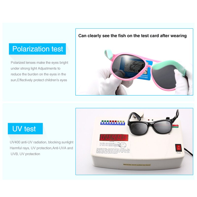 Sunglasses Boys And Girls Polarized UV400 Lens Brand Designer Fashion Children Baby Sun Glasses Sports Outdoor Eyewear  8199 - KiwisLove