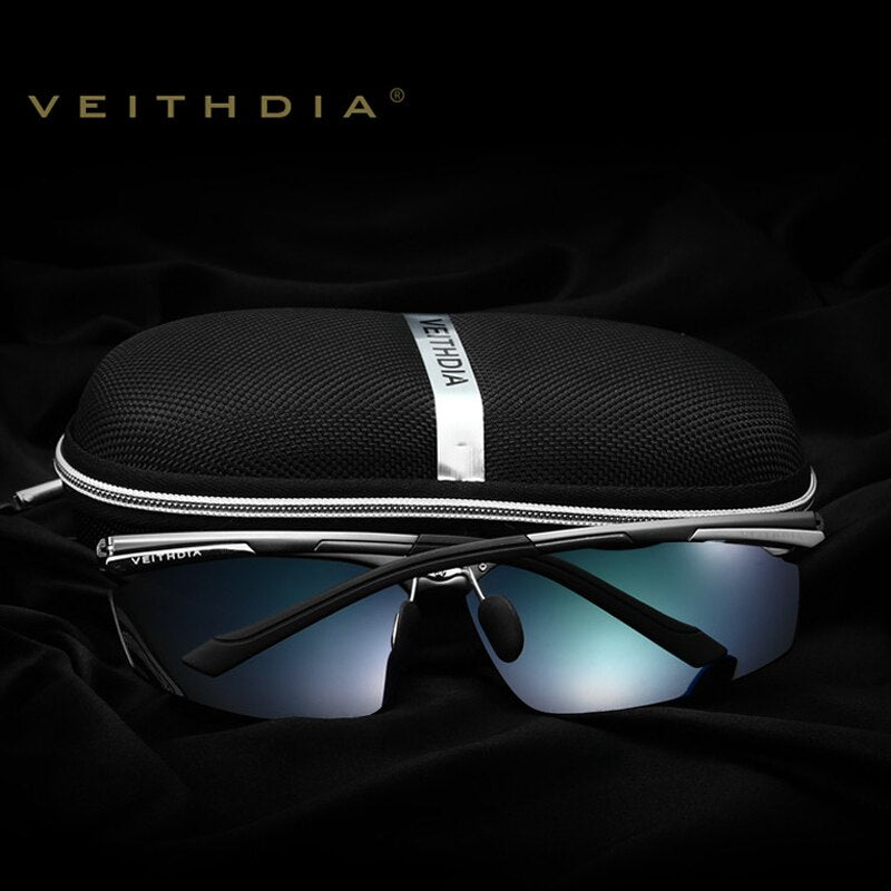 VEITHDIA Men's Sunglasses Aluminum Magnesium Outdoor Cycling Polarized UV400 Coating Mirror Sun Glasses Eyewear For Male  6511 - KiwisLove
