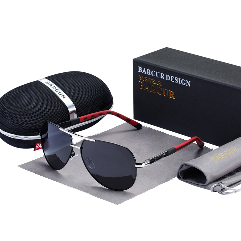 BARCUR Aluminum Magnesium Night Vision Sunglasses Male Fashion Night Vision Accessories For Men - KiwisLove