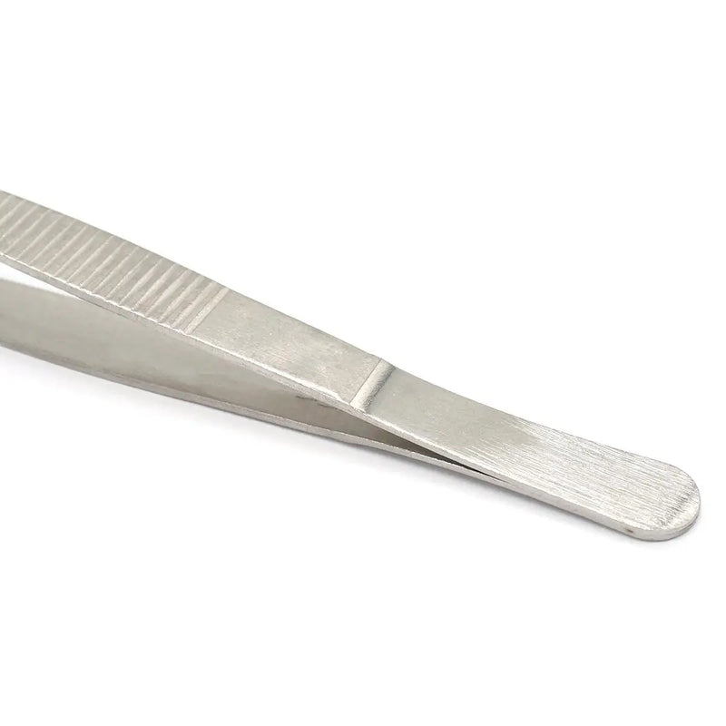 16cm Stainless Steel Tweezer Curved Round Tip Chemistry Medical Tool  Lab Use - KiwisLove