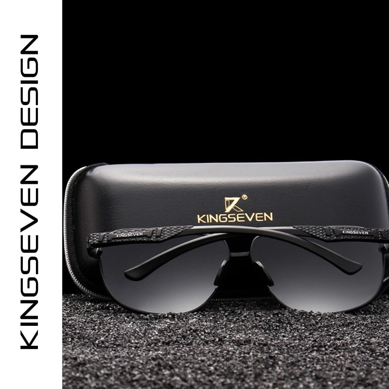 KINGSEVEN 2022 Brand Men Aluminum Sunglasses Polarized UV400 Mirror Male Sun Glasses Women For Men Oculos de sol - KiwisLove