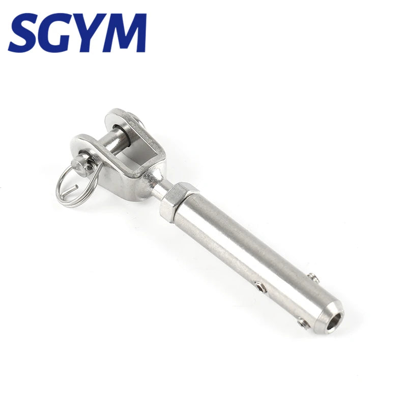 1pcs 1.5/2/3/4/5/6/8mm Thread Stainless Steel 304 Cable Railing Rope Fork Jaw Tensioner Buckle Terminal Fitting