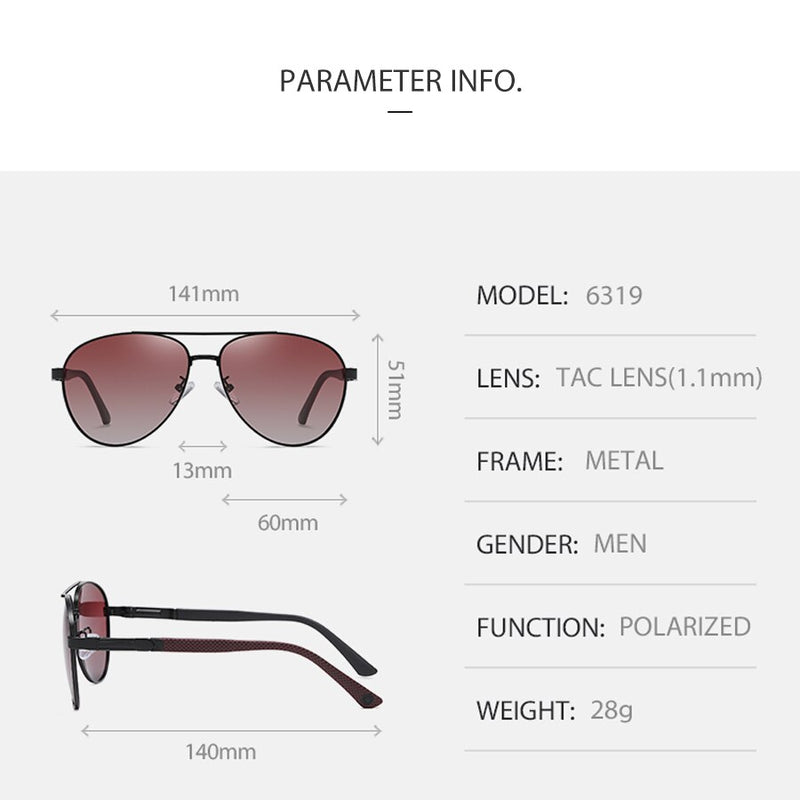 Sunglasses Men Gradient Lens Brand Designer Women Vintage Sport Outdoor Male Eyewear Polarized UV400 Sun Glasses For Female 6319 - KiwisLove