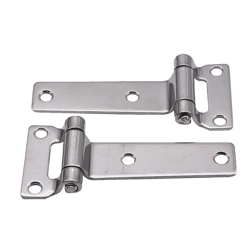 2PCS 3.8mm Thickness Upgrade High Quality Solid Stainless steel T Type Container Hinges For Wooden Cases Door Hinge marine yacht - KiwisLove