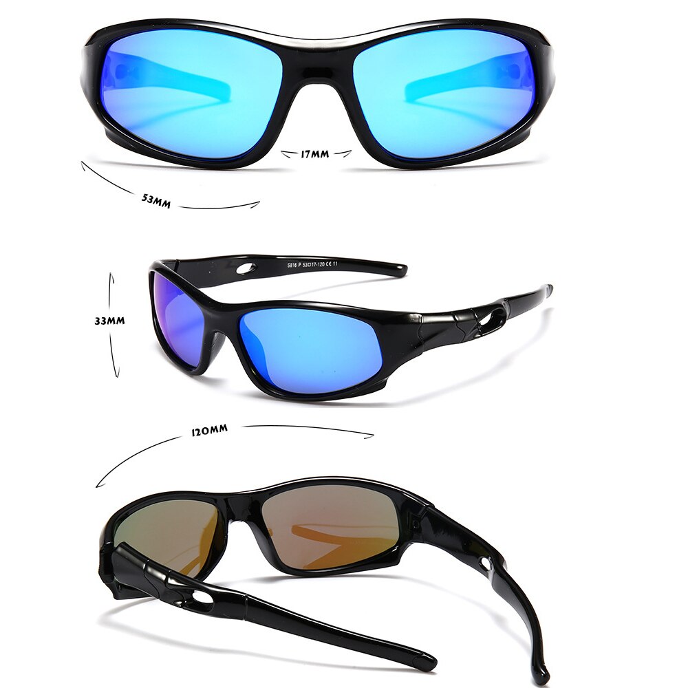 Kids Sunglasses Polarized Silicone Riding Children's Sun Glasses Boys Girls Glasses Cool Outdoor Sports Eyeglasses UV400 D816 - KiwisLove