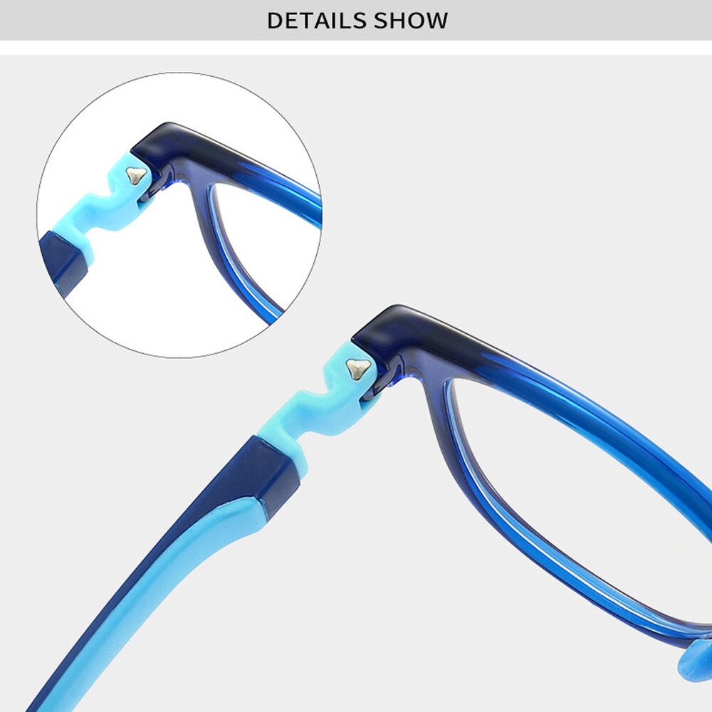 Anti-Blue Light Kids Glasses Optical Frame Children Boys Girls Computer Transparent Blocking Anti Reflective Glasses 8509 - KiwisLove