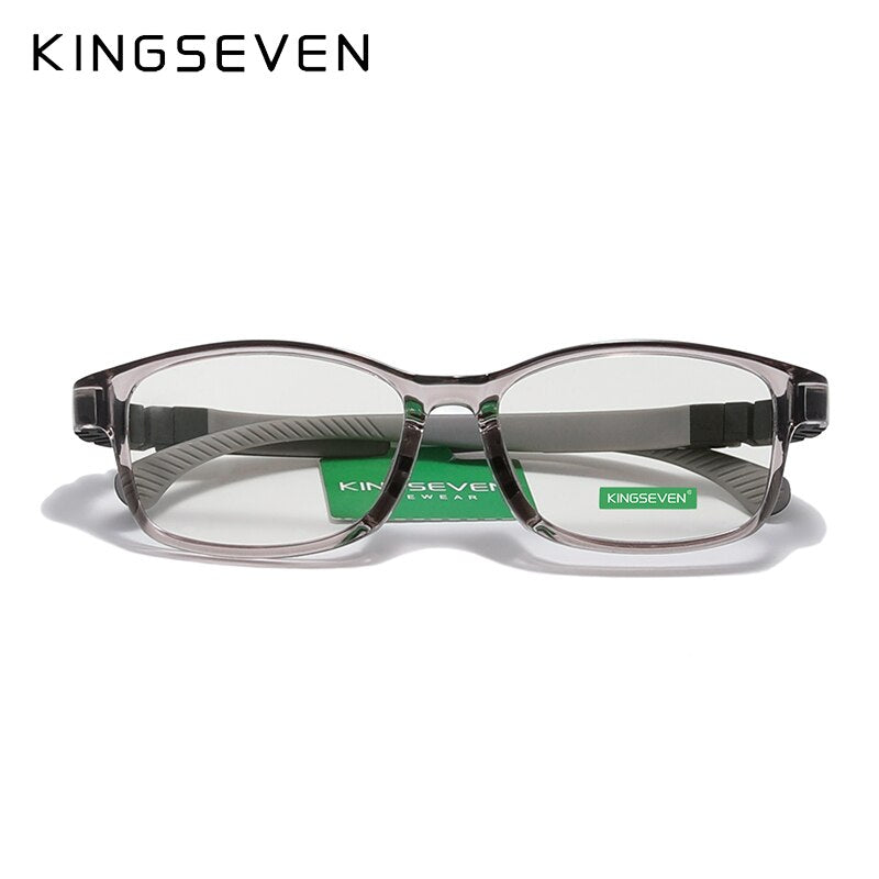 KINGSEVEN Children S Size 46mm Anti-blue Square Blue Light Blocking Kids Glasses TR90 Detachable Computer Gaming Clear Eyewear - KiwisLove