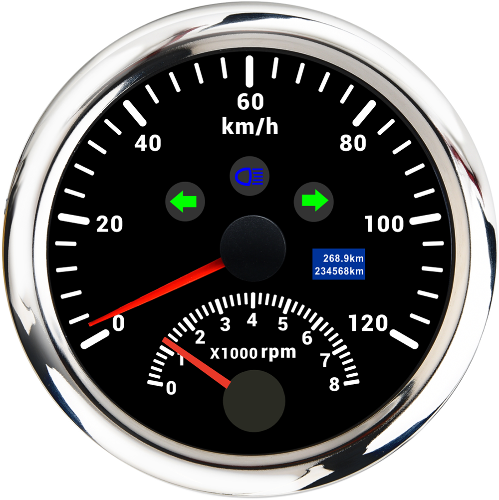 120 160 200 KM/H MPH 85MM GPS Speedometer With Car Tachometer 8000 RPM Velocimetro For Marine Car ATV UTV Motorcycle - KiwisLove