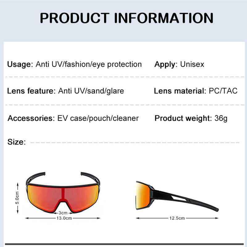 Men Women Road Bike Cycling Sunglasses Outdoor Sport Running Bicycle Riding Eyewear New Arrival Racing Goggle Polarized UV400 - KiwisLove