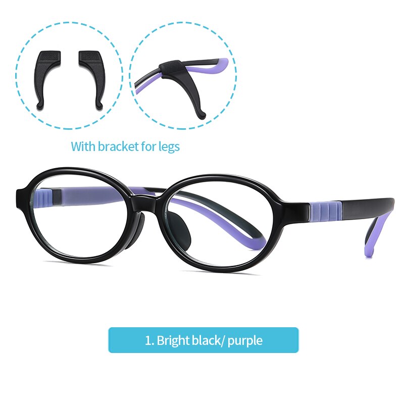 Glasses Children's Anti Computer Blue Laser Fatigue Youth Boy Girls Eyeglasses Goggles TR90 Optical Children Glasses Frames 5116 - KiwisLove