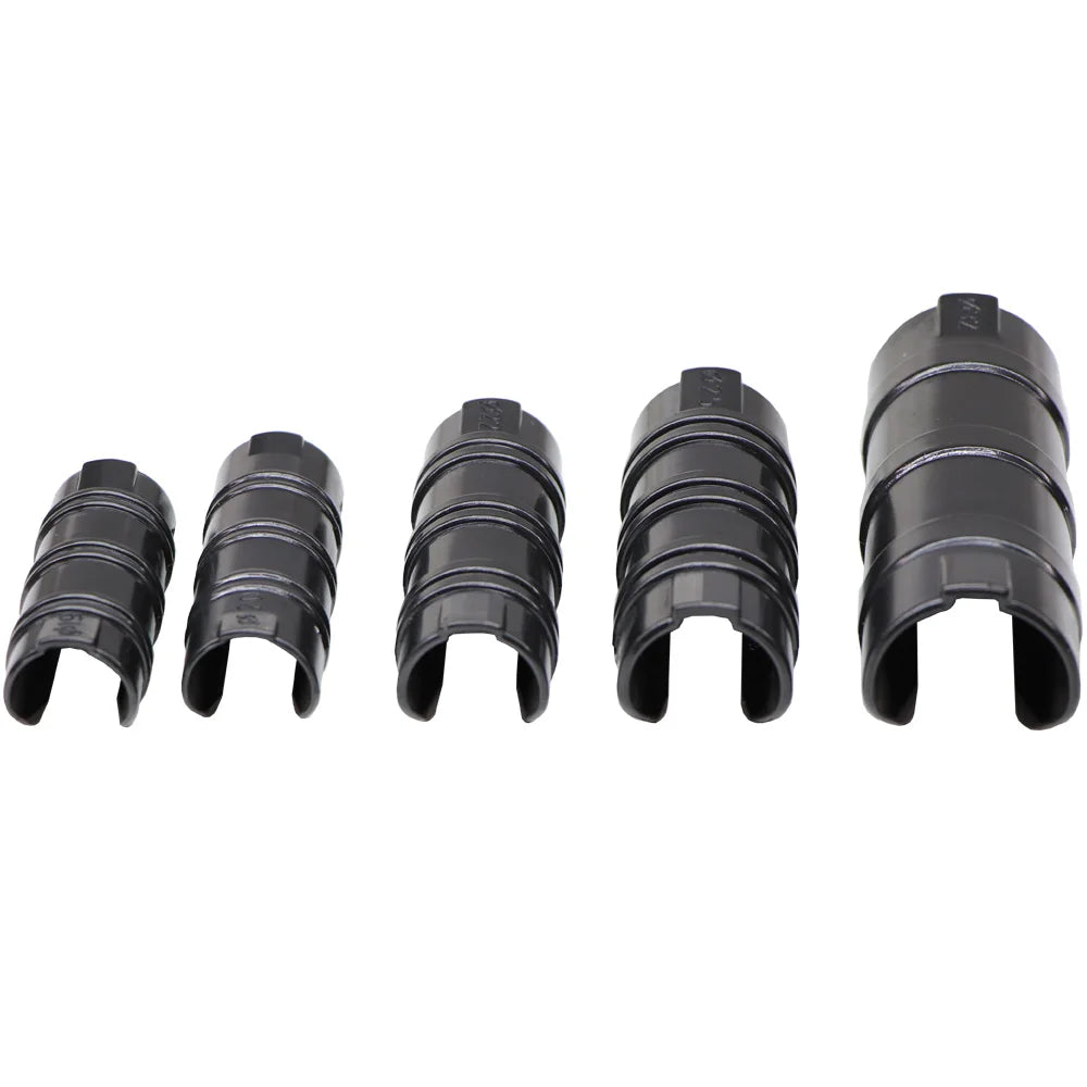 20PCS 5 Specif Greenhouse Frame Pipe Tube Clip Film Net Shade Sails Clamp 19/20/22/25/32MM Lamination Pressing Fixed Card Buckle