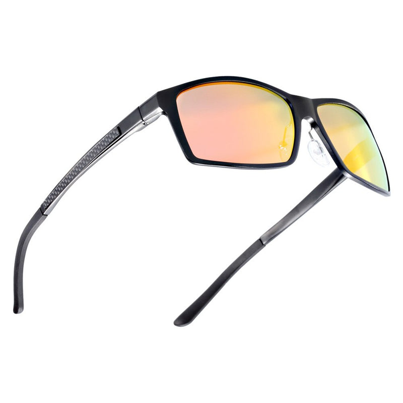BARCUR Classic Square Polarized Sunglasses Men Aluminium Driving Sun glasses Male Shades Oculos de sol masculino - KiwisLove
