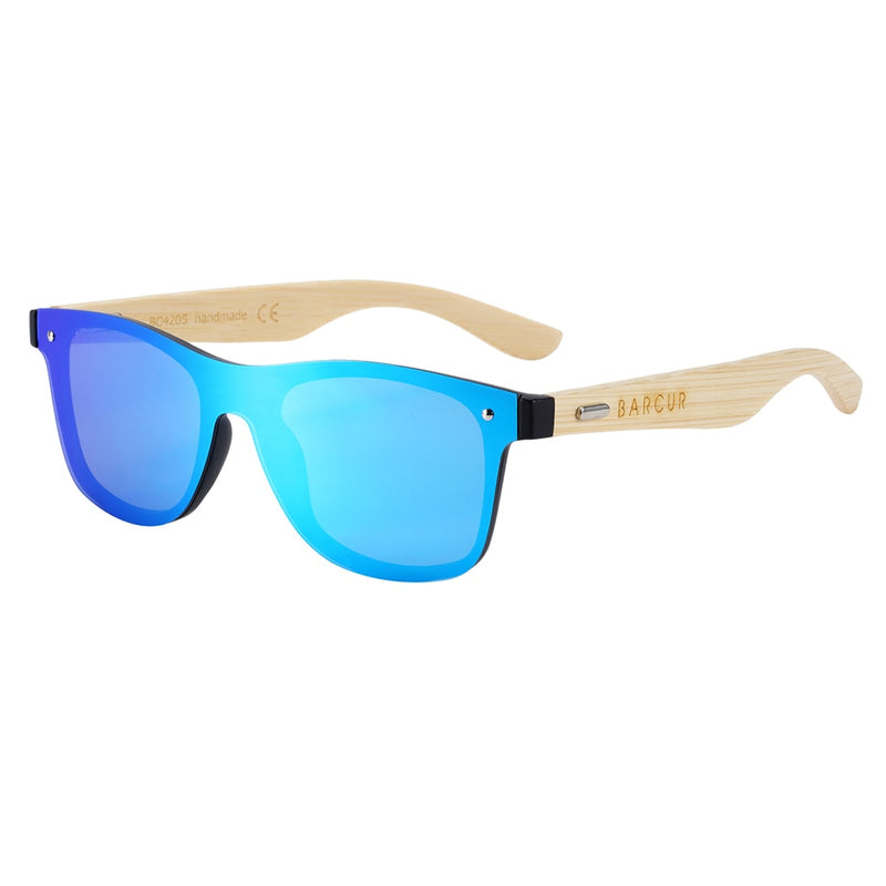 BARCUR Wood Glasses Bamboo Sunglasses Eyewear Accessories Female/Male Sunglasses Rimless for Men Glasses - KiwisLove