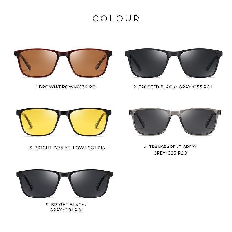 Men Sunglasses Women Brand Fashion Sun Glasses Alloy Polarized UV400 Lens Outdoor Driving Vintage Night Vision Eyewear V6904 - KiwisLove