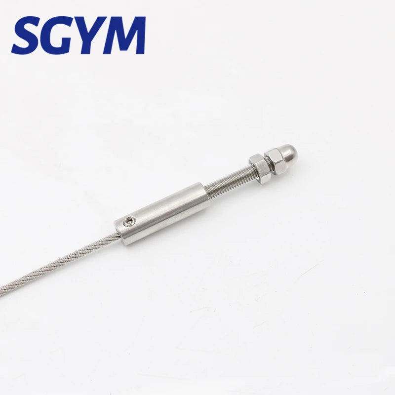 10pcs handscrew Clamp Wire Rope 2/3/4/5/6/8mm Threaded Stud Tension End Fitting  with Hexagon Grub Screw Bolts buckle