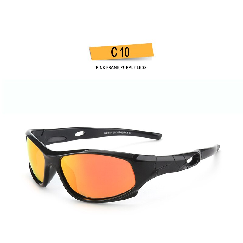 Kids Sunglasses Polarized Silicone Riding Children's Sun Glasses Boys Girls Glasses Cool Outdoor Sports Eyeglasses UV400 D816 - KiwisLove