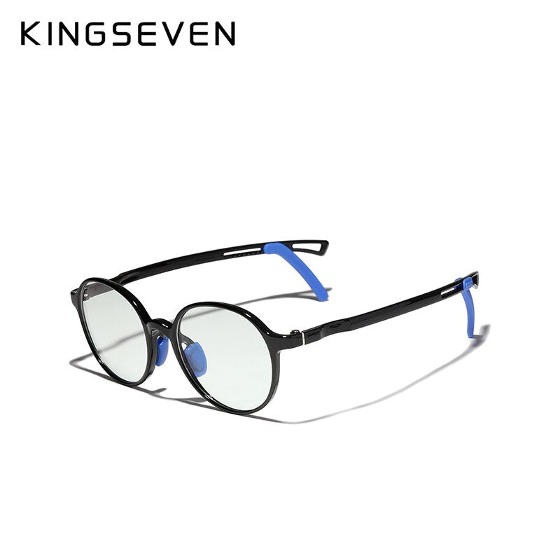 2 Pack KINGSEVEN DESIGN Children Glasses Blue Light Blocking Kids Glasses Boy Girl Square Computer Transparent Eyeglasses Uv400 - KiwisLove