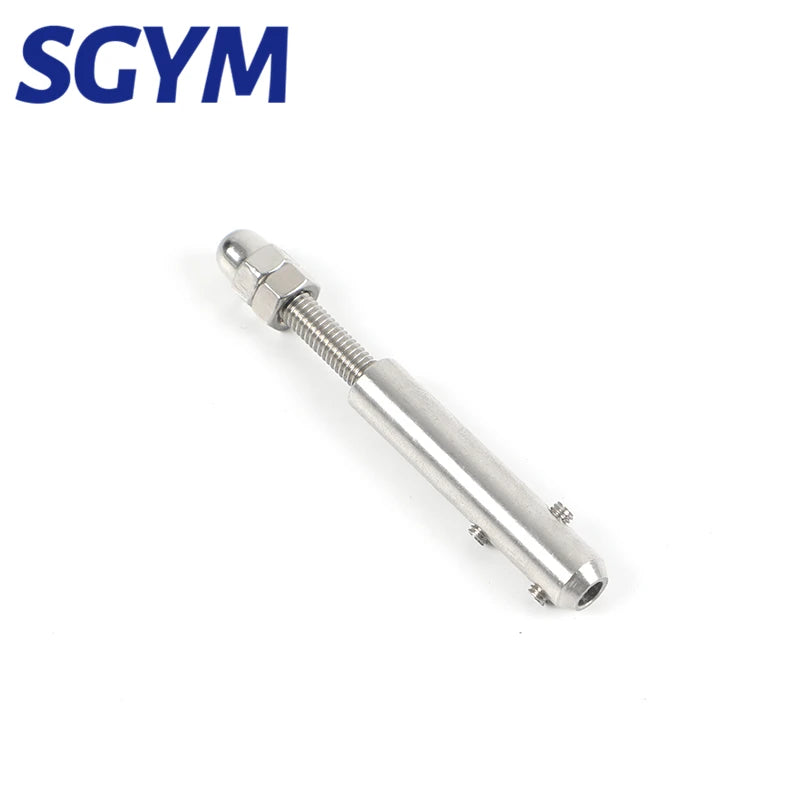 32pcs Handscrew Clamp 5/32 Wire Rope 4/5mm Threaded Stud Tension End Fitting Hexagon Screw for Stair Deck Post With Fixed Tool