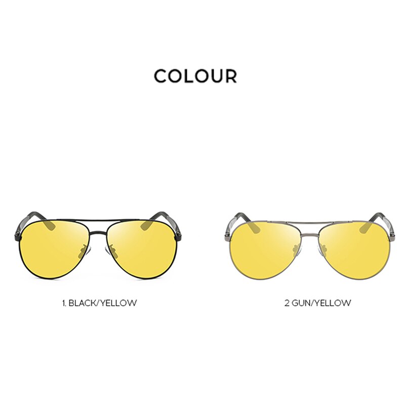 Sunglasses Men Women Fashion Day Glasses For Night Vision Outdoor Anti-Glare Driver Male Polarized UV400 Lens Unisex Eyewear 107 - KiwisLove