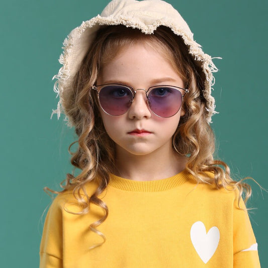 Kids Sunglasses Fashion Vintage Boys Girls Baby Children Sun Glasses UV400 Eyewear Cool Classic Sport Square Polarized Lens 3076 - KiwisLove