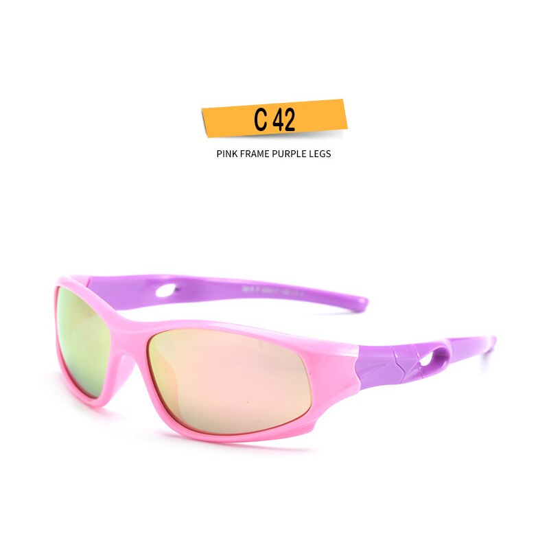 Kids Sunglasses Polarized Silicone Riding Children's Sun Glasses Boys Girls Glasses Cool Outdoor Sports Eyeglasses UV400 D816 - KiwisLove