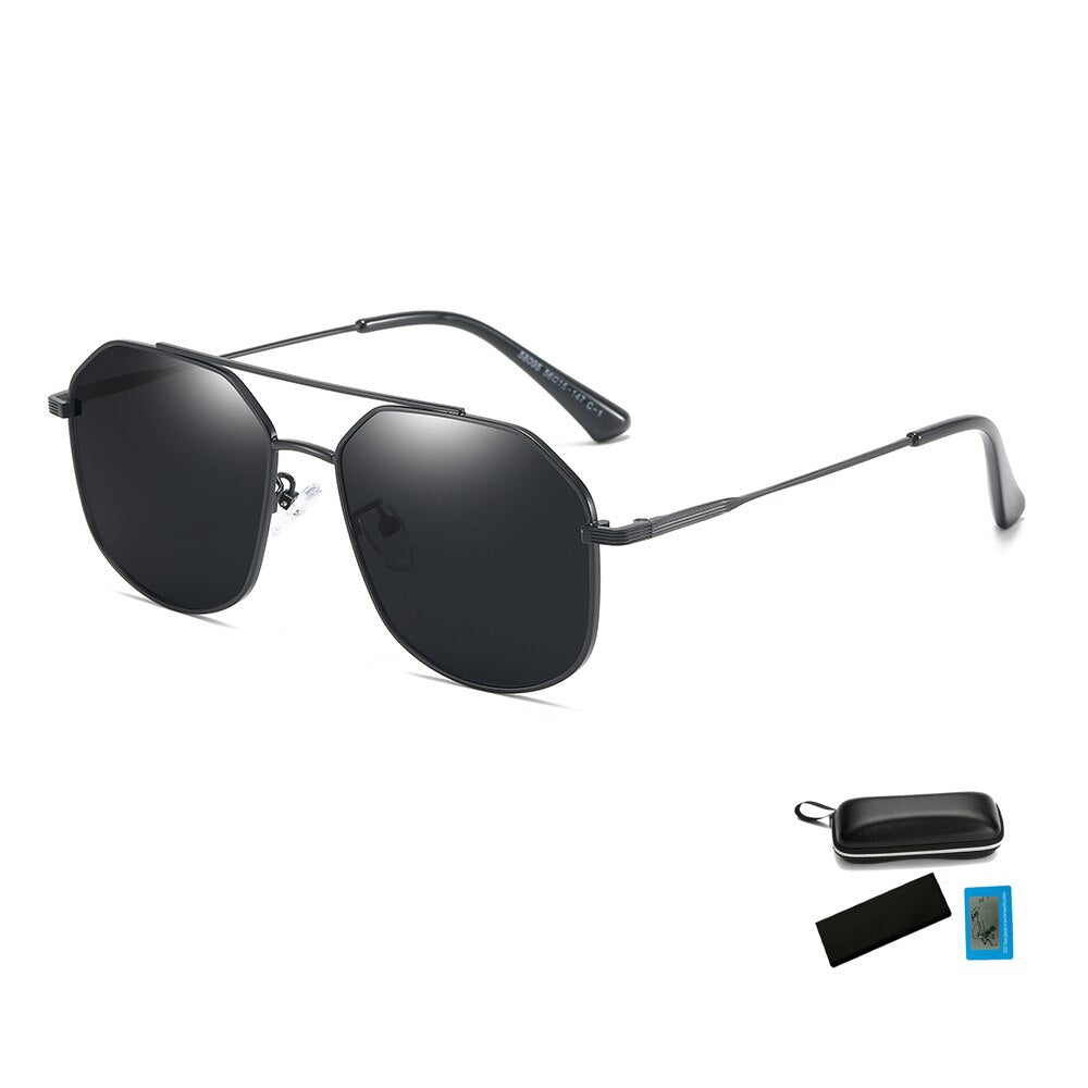 Sunglasses Men Outdoor Polarized Lens UV400 Luxury Crystal Vintage Fashion Driving Sun Glasses Eyewear For Women Female N58095 - KiwisLove