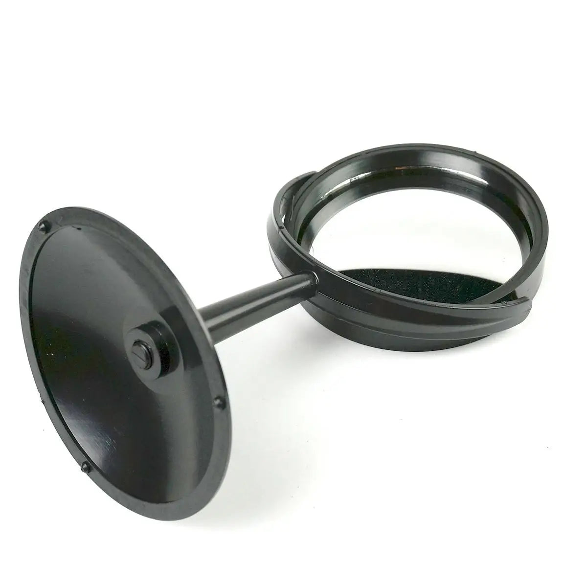 Convex Mirror Diameter 10cm Physics Teaching Experiment Equipment Magnifying Optical Glass with Base Bracket - KiwisLove