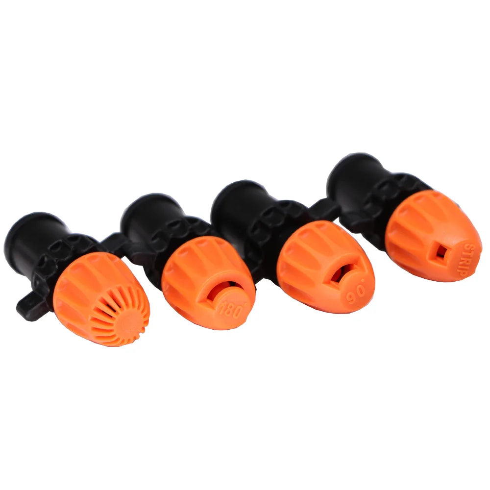 15PCS Garden 7.5mm Watering Nozzle with 15cm Holder Stand 90°/180°/360°/Strip Spraying Angle Optional Garden Irrigation Sprinkle