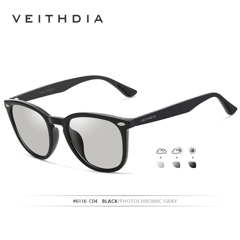 VEITHDIA Brand Sunglasses Unisex Aluminum+TR90 Men Photochromic Mirror Polarized UV400 Sports Sun Glasses Eyewear For Women 6116 - KiwisLove