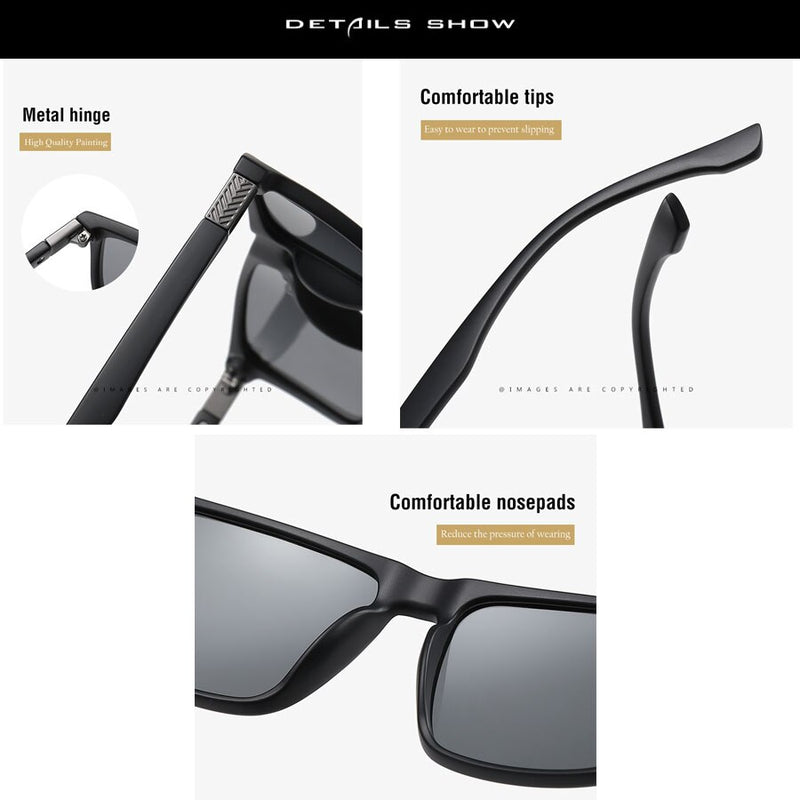 Sunglasses Men's Women Fashion Unisex Cycling Sun Glasses Polarized UV400 Outdoor Driving Vintage Male Eyewear For Female 3321 - KiwisLove