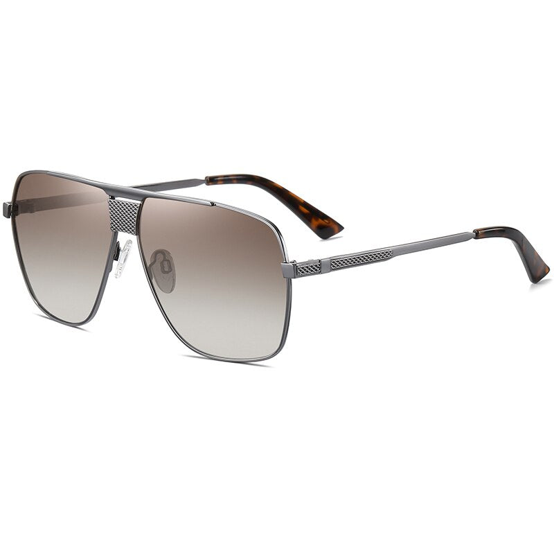 Sunglasses Men Vintage Polarized Gradient UV400 Lens Driving Sun Glasses Male Fashion Luxury Square Brand Designer Eyewear 3336 - KiwisLove