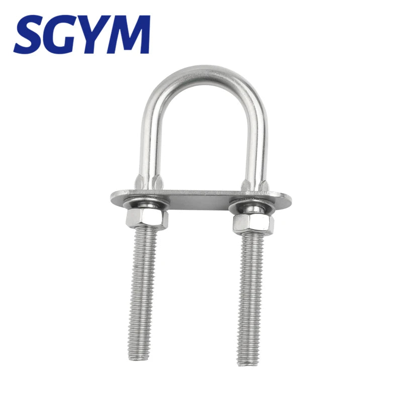 Hot 1pcs M4 M5 M6 M8 M10 M12 U Bolt 26mm 30mm 50mm Inner Width U-Bolt with Nuts Frame Straps 304 Stainless Steel Fastener