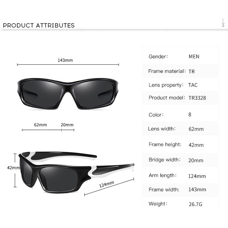 Cycling Sunglasses Men Women Unisex Ultralight Outdoor Sports Sun Glasses Color-Changing Anti-Ultraviolet Running Eyewear 3328 - KiwisLove