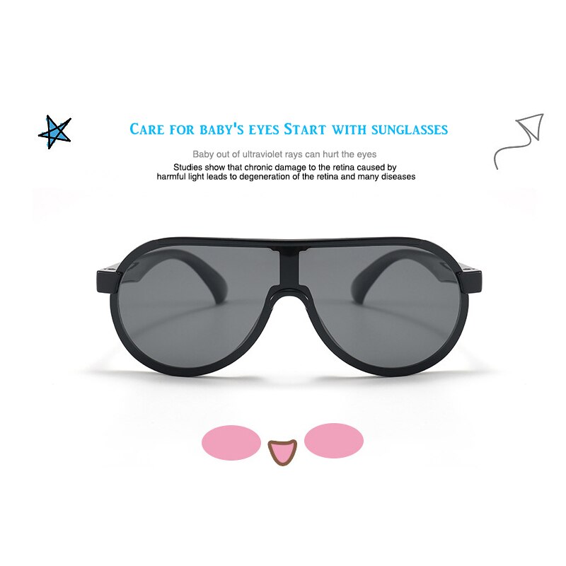 Sunglasses Kids Fashion Vintage Polarized UV400 Lens Protection Classic Eyeglasses For Children Babies Boys Girls Glasses S8290 - KiwisLove