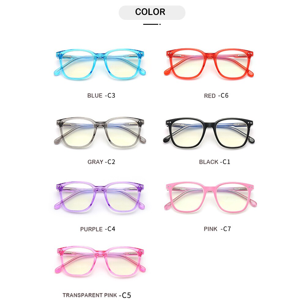 Anti-Blue Light Kids Glasses Optical Frame Children Boys Girls Computer Transparent Blocking Anti Reflective Eyeglasses 3568 - KiwisLove